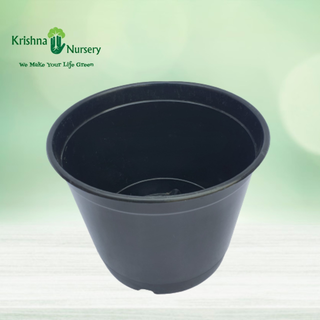 8" Black Pot - Plastic Pots -  - 8-black-pot -   